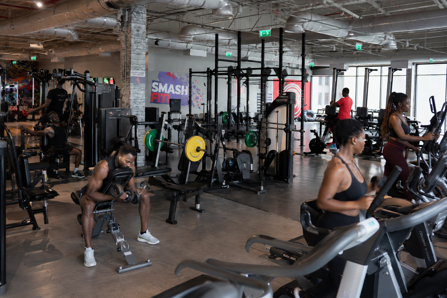 Gym Floor Access at Smash Fit Gym